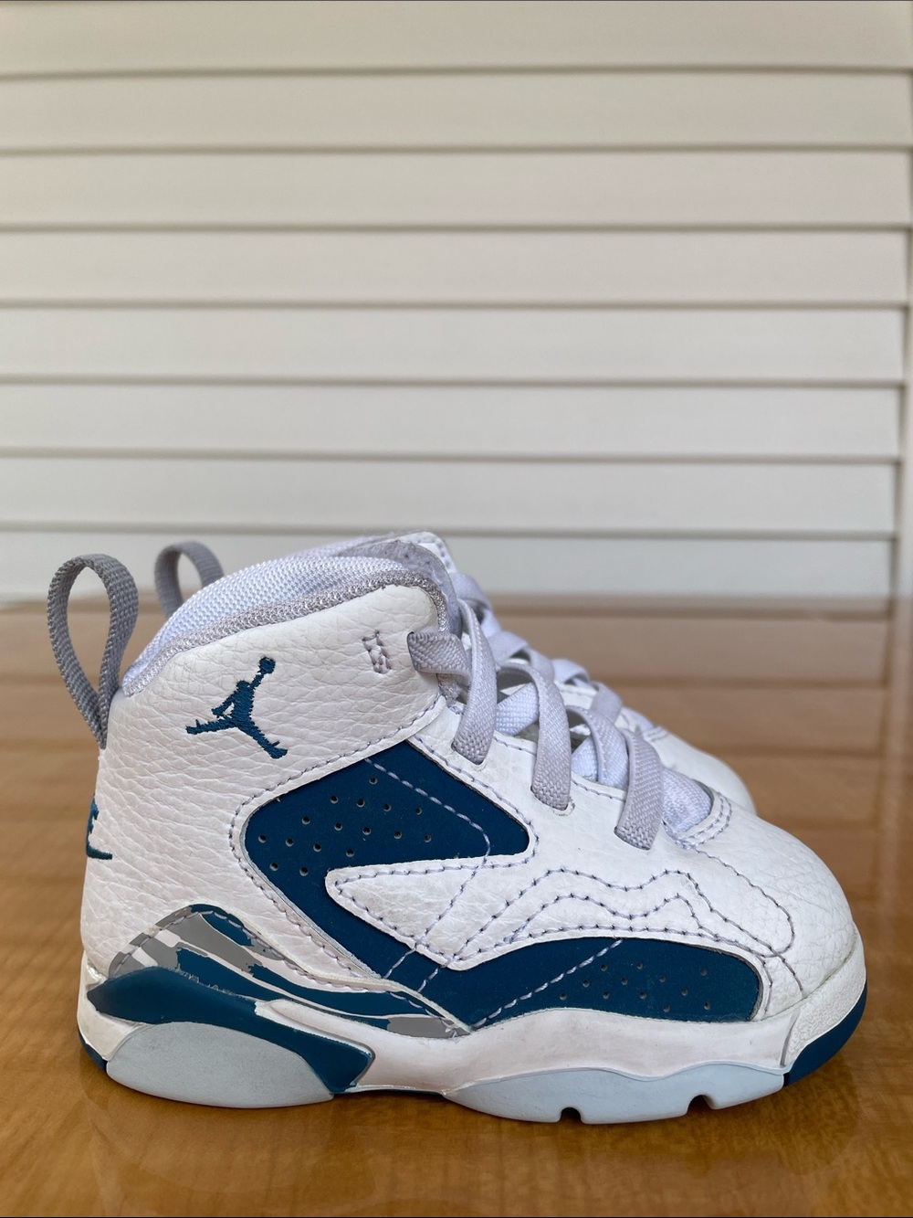 Air Jordan Baby/ Toddler MVP Sneakers White Blue Size 5C NBA Basketball Sports